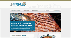 Desktop Screenshot of boutiquedelabalayeuse.com